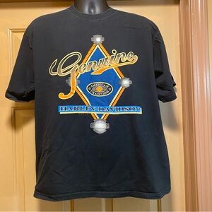 VTG 1997 Harley Davidson black Live To Ride Big Twin Aruba T shirt sz L